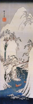 Utagawa Hiroshige Painting - un desfiladero nevado Utagawa Hiroshige Ukiyoe